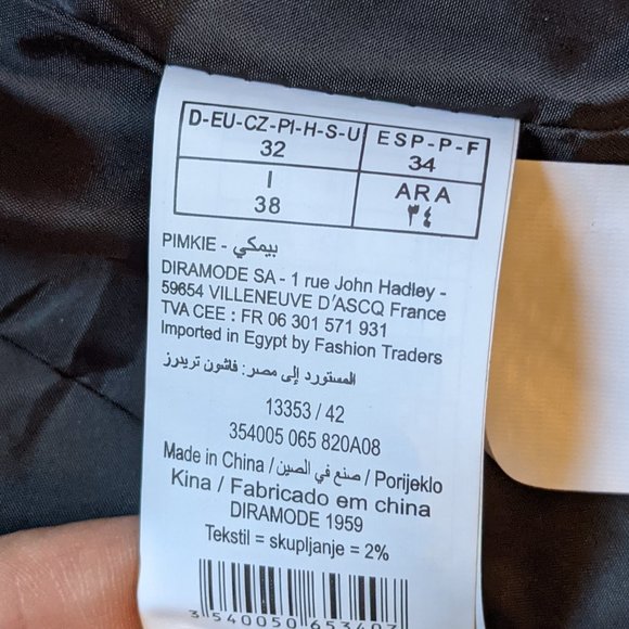 NWOT Women (XS/EU 32) - PIMKIE Pinstripe Vest / Waistcoat - Picture 5 of 7